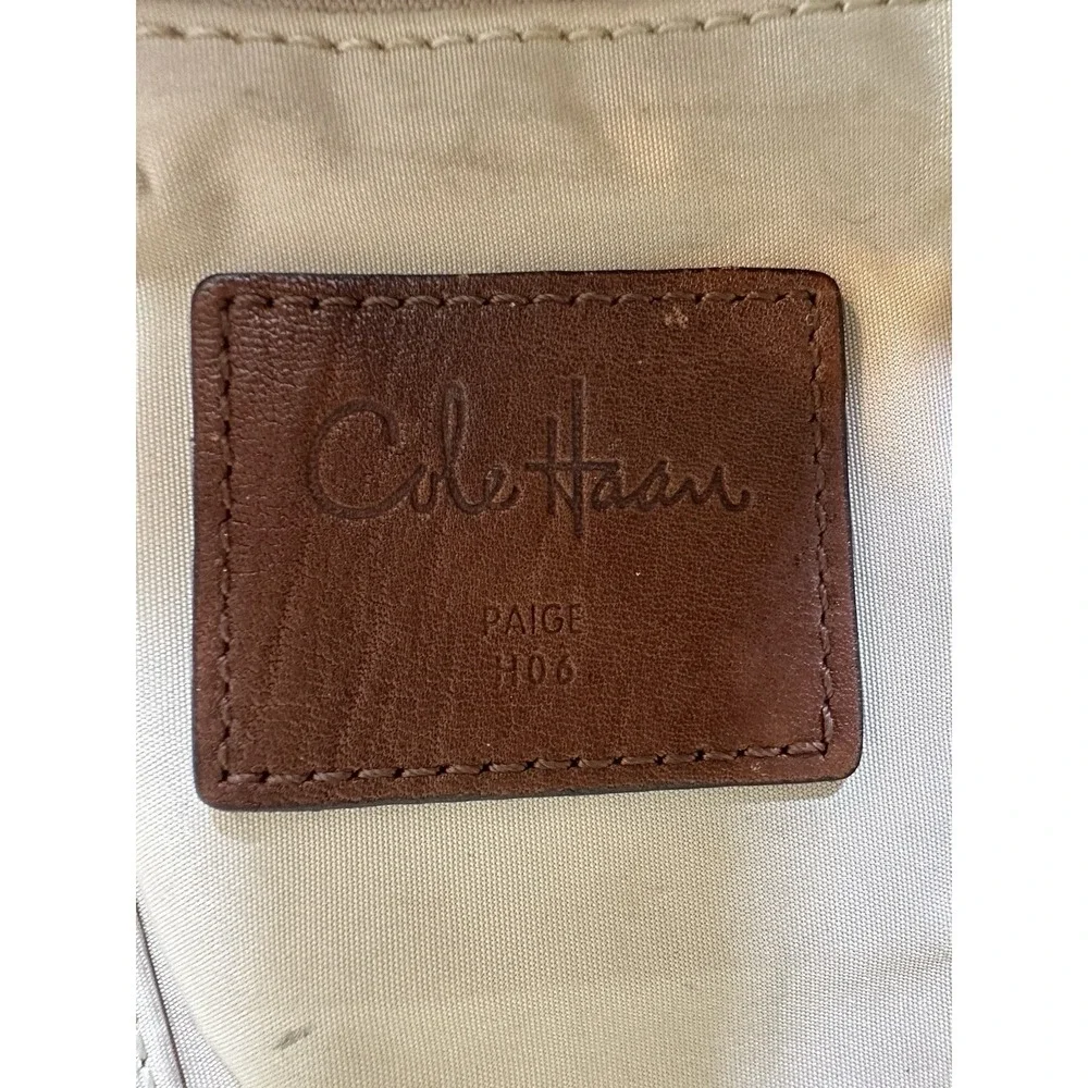 Cole Haan Paige H06 British Tan or Brown Leather Satchel